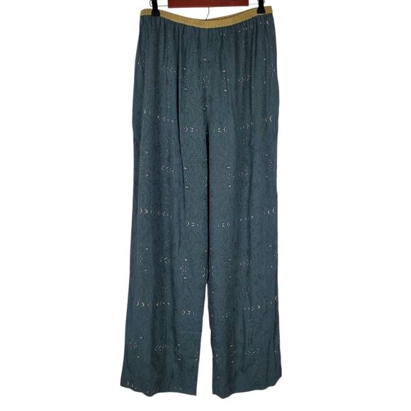 Donna Jessica Animal Print Pull On Pants Size 3 Lg Lagenlook Art to Wear USA - Picture 4 of 13